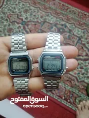  3 للبيع: ساعتان أصليتان من كاسيو Casio Vintage Digital Watch  الموديل: Casio A158W الحالة: مستعمل بحال