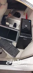  1 شاشه+كمبيوتر+طابعه