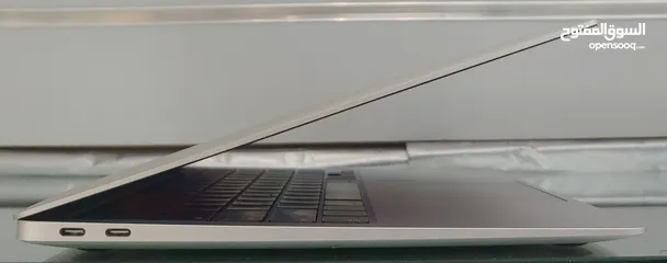  5 MacBook Air 2020 M1 Silver 8GB Ram 256GB SSD لابتوب ابل لون فضي