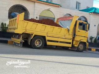  4 قلاب 5 متر لنقل مواد البناء والطمم خدمة 24 ساعه
