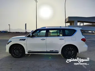  1 للبيع انفينتيQX80 خليجي الموديل : 2015 فووووول اوبشن المكينة الكبيره