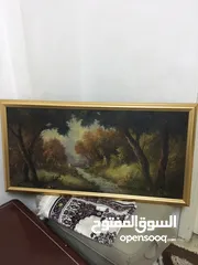  1 لوحة فنية رسم زيتي بحالة ممتازة