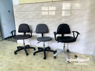  6 كرسي مكتب مريح وأنيق! تصميم عملي بجودة عالية مناسب للمكاتب، العيادات، والصالونات