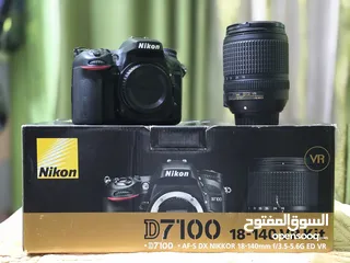  1 كاميرا نيكون NIKON D7100 مع عدسة 18-140 ملم للبيع  مع عدسة 50 ملم  للبيع بشكل منفصل "اقرأ بتمعن"