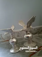  4 Chemmanur jewellers antique silver decorative items (camel,birds,peacock etc)