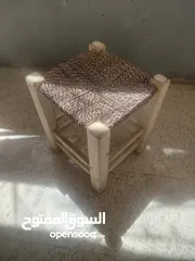  1 كراسي قهوة خيش تفصيل يدوي
