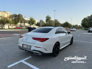  27 للبيع CLA 250 خليجي 2020 لون ابيض  بحالة الوكالة سقف بانوراما parking assistance