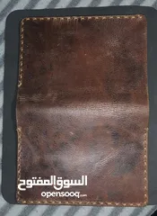  11 محفظة جلد طبيعي يدوي لل ATMs Cards والنقود الورقية  ORIGINAL HANDMADE NATURAL GENUINE LEATHER  ((""