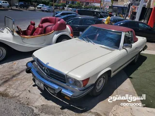  5 سيارات اعراس . مكتب سيارات اعراس مرسيدس SL380 كلاسيك للايجار اعراس تصوير vintage classic old cars