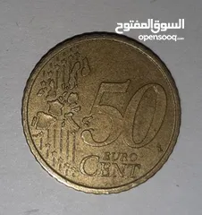  1 50 يورو سنت البرتغالى حاله نادره 2002