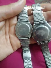  9 للبيع: ساعتان أصليتان من كاسيو Casio Vintage Digital Watch  الموديل: Casio A158W الحالة: مستعمل بحال