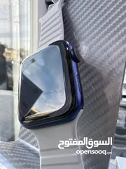  1 Used Apple Watch Series 6 (44mm)  ساعة ايفون الاصدار السادس قياس 44مم  مستعملة بحالة جيدة جدا //////