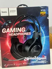  1 سماعة Hoco W106 دقة عالية  جودة ولا أروع  ممتازة للألعاب عالية الدقة