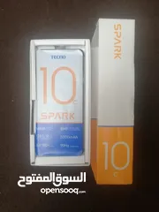  1 جهاز تكنو سبارك 10c Tecno spark  10c التواصل على الواتساب او شات التطبيق