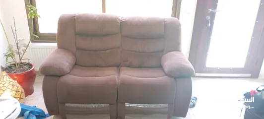  4 طقم ريكلاينر امريكي بني جودة ممتازة (تم تنزيل السعر)
