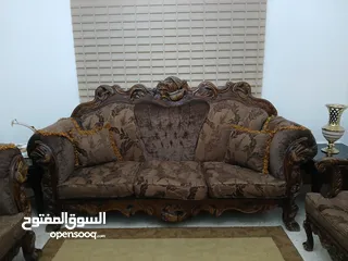  2 طقم كنب فاخر بسعر مناسب جدا جدا وعلى تحدي