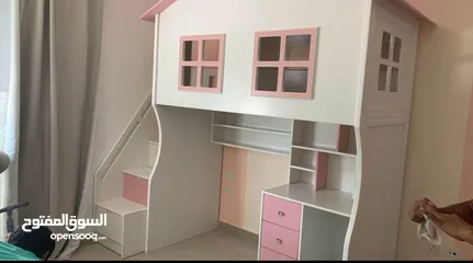  2 سرير بطابقين مع تخزين Bunk bed with storage