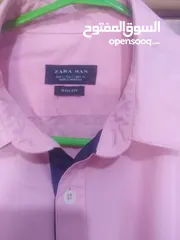  9 قمصان رجالي و وولادي جميع المقاسات ماركة زارا وبولو بأسعار مخفضة القميص ب دينارين