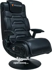  8 X Rocker Pro 4.1 Pedestal Gaming Chair With 4.1 Wireless Audio System And Subwoofer (Faux Leather, B
