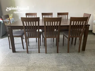 2 8 seater dining table with chairs (Bought from Pan)