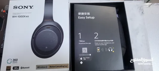  2 sony m3 headset noise canceling ( جديد)  عزل صوت الضوضاء