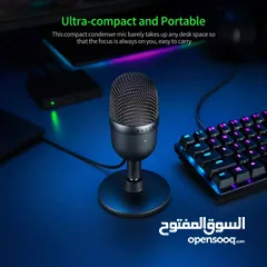  5 ميكرفون من شركة RAZER لون أسود