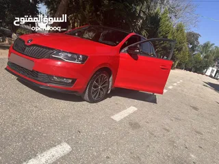  2 سكودا رابيد 2017 مونتي كارلو سبورت بانوراما بصمة ماشية 60000 ماتور 1000 تيربو