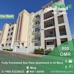  1 Fully Furnished Sea View Apartment for Rent in Al Mouj  REF 425YB