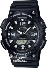  1 ساعة كاسيو اصليه جديده مميزه عقارب ودجتال Casio Watch