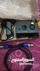  9 ادوات تسجيل مايك كوندينسر m800 مع كرت صوت v8 بحال  الوكاله استعمال قليل مع فانتوم بور جديد