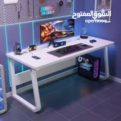  3 مكتب جيمنج و العاب ودراسة وشغل   لون ابيض
