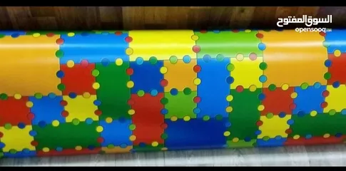  1 ارضيات باركيه جلد pvc رسمات أطفال  للحضانات ورياض الأطفال