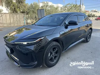  6 تويوتا BZ4x فحص كامل 2022 جمرك جديد بسعر مغري نفس مواصفات الورد الشركه