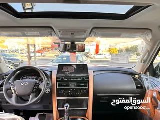  15 انفينيتي QX80 اعلى صنف موديل 2023 عداد صفر وارد وكفالة الشركة