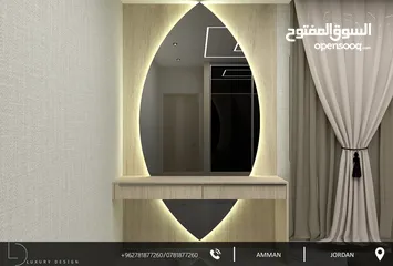  18 مكتب (LUXURY DESIGN) للتقديم خدمات هندسة التصميم الداخلي والمعماري والتنفيذ والإشراف لكافة المشاريع