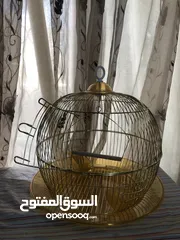  2 قفص طيور حب بحالة الوكالة