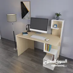  1 مكتب للكمبيوتر والدراسة قياس 120سم عدة الوان شامل التوصيل والتركيب داخل عمان