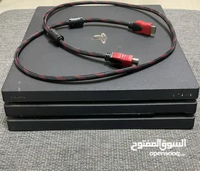  1 Playstation 4 Pro ( Ps4 Pro ) مع سلك HDMI