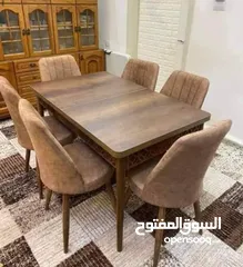  9 طاولة سفرة تركي (مكفولة )  باقل سعر في المملكة يوجد توصيل طاولات سفرة  التركية