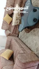  2 طقم كورنر 9 مقاعد لون عسلي بحالة جيدة جدا للبيع