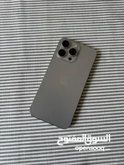  1 Iphone 15 pro max natural titanium 256GB used like new شرق اوسط
