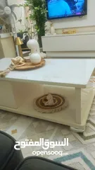  3 طاولة وسط تركي وجه زجاج ماربل