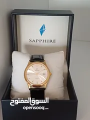  2 Brand New Sapphire 22k Gold Plated