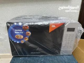  2 مايكرويف  يونيوم تتش 28 لتر جديد بالكرتونه