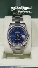  2 ROLEX S/S DATEJUST 36MM BLUE DIAL, BOX ONLY