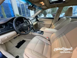  9 تويوتا كامري 2017 فل كامل XLE اعلى صنف بحالة الوكالة للبيع كاش او اقساط من المالك مباشرة بدفعة 7000