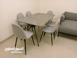  3 sofa Dinneng with بحالة جديده