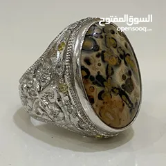  2 خاتم ملكي عقيق اندونيسي مصور فضه ملكيه