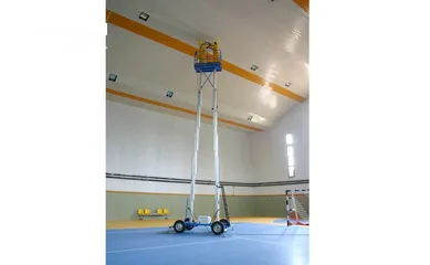  5 Man-lift for Rent and Sell سقالات ورافعات لصيانة المساجد والمباني