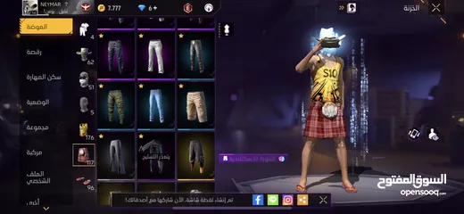  7 حساب فري فاير للبيع اقرا الوصف